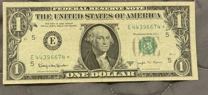 1963 B 1 Dollar Schein Star Bar Note - Bild 1 von 2