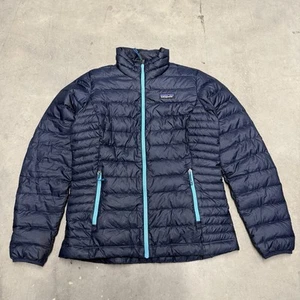 Patagonia Jacke Damen Large blau Daunen Pullover Mantel Damen S 19x25 - Bild 1 von 4