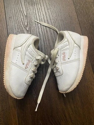 Zapatos Fila Rosa Blanco Niñas Talla 7 Niño Pequeño  Foto 1 de 4