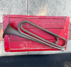 Vintage 1950s Bugle Boy Scouts Of America  W/ Silver Mouthpiece Used PLEASE READ - Picture 1 of 3