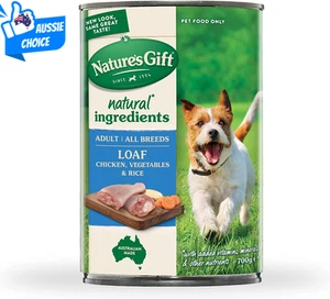 Wet Dog Food Adult Chicken Rice Veg Natural Nutrients 12x700g Convenient Loaf - Picture 1 of 11