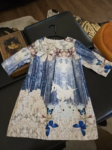 Vestido Childdkivy Algodón Multicolor Forrado Línea A, 10 - Imagen 1 de 7
