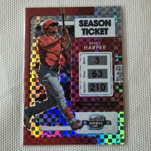 2022 Panini Chronicles Contenders Optic #25 Bryce Harper Red Wave Season Ticket - Bild 1 von 2