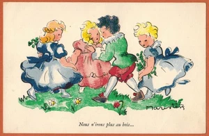 AK-Wir gehen nicht mehr ins Holz...-Illustrator Maristen - Bild 1 von 2
