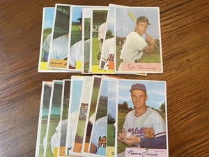 Lote de tarjetas de béisbol Bowman 1954 conjunto de inicio 16 diferentes en muy buen estado+ - Imagen 1 de 7