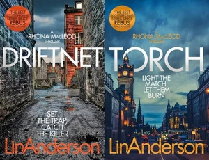 Driftnet + Torch Scottish Crime Series Rhona MacLeod 1 & 2 Lin Anderson Set - Bild 1 von 3