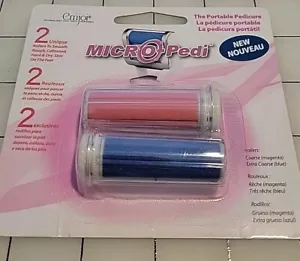 Emjoi Micro-Pedi Coarse & Extra Coarse Refill Replacement Rollers Set Of 2 - Picture 1 of 3