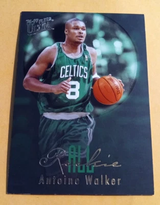 1996-97 Ultra #13 Antoine Walker All-Rookie RC - Embossed - Celtics - Image 1 of 2