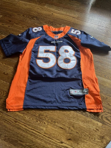 Von Miller Size Medium Navy Denver Broncos Stitched Vapor Limited Nike Jersey Cover