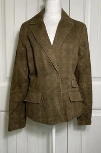 Caribbean Joe Womens Long Sleeve Corduroy Jacket/Blazer Size 12 - Picture 1 of 7