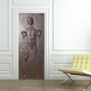 Han Solo Carbonita ENVOLTURA DE PUERTA Calcomanía Adhesiva de Pared Mural Decoración del Hogar Star Wars D187 - Imagen 1 de 2