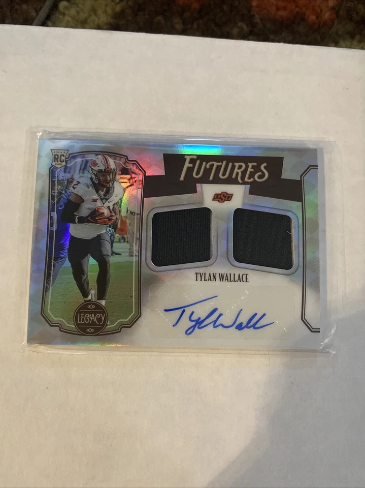2021 Legacy Tylan Wallace Rookie Dual Patch  Auto Autograph #151/299 - Image 1 of 2