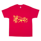 HANES Horse & Cart Mens T-Shirt Red XL