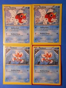 4x Seaking 28/162, 4x Goldeen 27/162 Pokemon TCG card XY BREAKthrough NM - Picture 1 of 3