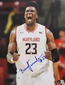 Bruno Fernando handsigniertes 11x14 Basketball Foto University of Maryland Beckett - Bild 1 von 3