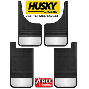 HUSKY MudDog Front & Rear Mud Guards Flaps for Dodge Ram 1500 2500 3500 Stainles - Picture 1 of 8