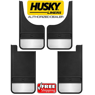 HUSKY MudDog Front & Rear Mud Guards Flaps for Dodge Ram 1500 2500 3500 Stainles - Image 1 of 4