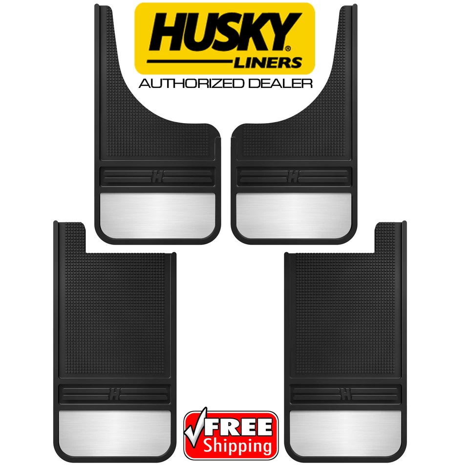 HUSKY MudDog Mud Guards Flaps w/SS Weight for Chevy Silverado 1500 2500 3500 HD - Image 1 of 4