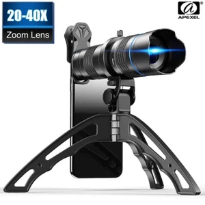 Telescopio zoom HD 20x-40x opcional APEXEL + trípode para Samsung iPhone - Imagen 1 de 12