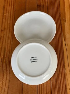 Delta Airline China kleiner Teller 2er Set 5 1/2" erscheinen unbenutzt Sammlergeschirr - Bild 1 von 3