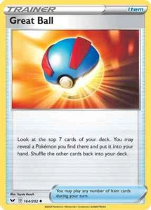 Great Ball SWSH01: Juego base espada y escudo 164/202 casi nuevo normal - Imagen 1 de 1