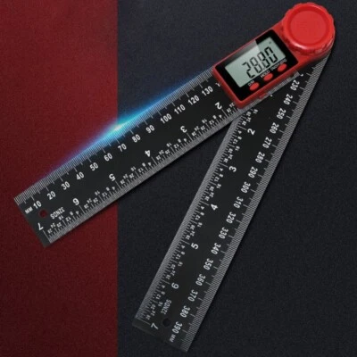 Digital Angle Ruler LCD Display Angle Finder Protractor 0-360° 2 in 1 - Image 1 of 4
