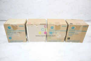 4 New Open OEM Konica Minolta Bizhub C25 TNP27 CMYK Toners Same Day Shipping - Picture 1 of 9