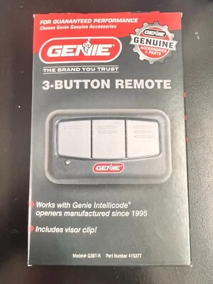 Genie 3-Button Visor Garage Door Opener Remote G3BT-R 3072 - Image 1 of 4