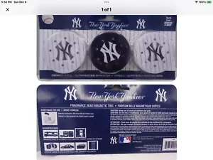 NY. Yankees Sporty Fresh Fragrance Bead Magnetic Tins Air Freshener Locker/ Cars - Picture 1 of 1