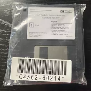 HP Deskjet 690C Printer Software 3.5'' Floppy Disks Installation Windows 95 3.1x - Picture 1 of 3