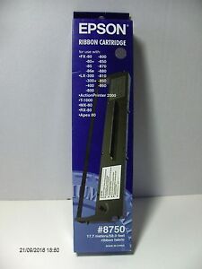 Tape Cassette Ink LX-300 FX-80 EPSON Colour Black #8750 Original