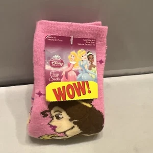 Disney Princess Cozy Socks Shoe Size 4-6 Pink Grip - Picture 1 of 14