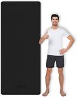 CAMBIVO Large Yoga Exercise Mat Women Men 213 X 81cm 6mm thick Extra Wide -BLACK