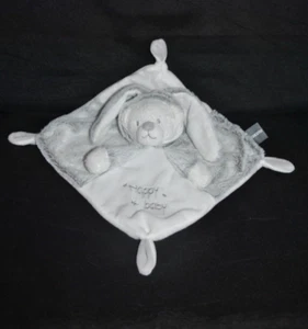 🐰Doudou plat ours lapin ORCHESTRA PREMAMAN blanc gris Happy baby étoile TTBE - Picture 1 of 4