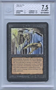 Tarjetas de tarjeta Beckett BGS 7,5 Alpha MtG Magic the Gathering graduadas Lich - Imagen 1 de 2