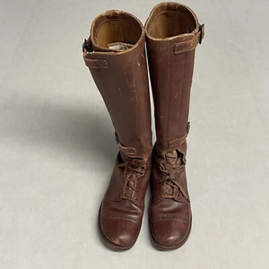 Brown Shoe Co Boot No. 35 WW2 USA Sz 8.5 International Military Cavalry Riding - Picture 1 of 21
