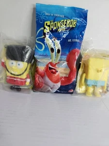 New SpongeBob SquarePants Kids Meal Toys Lot of 3 Burger King & Wendy’s - Bild 1 von 12