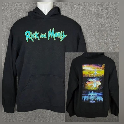 Sudadera con Capucha Rick and Morty Para Hombres Grande Adulto Natación Dibujos Animados Pullover Gráfico Sudadera Foto 1 de 4