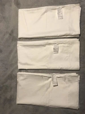 IKEA NATTJASMIN "LOTE DE 3" SÁBANAS PLANAS KING BLANCAS 240CM X 260CM [NUEVO] Foto 1 de 4