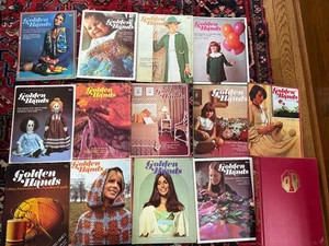 Golden Hands Magazine Lot 1970s Fashion Sewing Crafting 23 Issues Binder - Picture 1 of 2