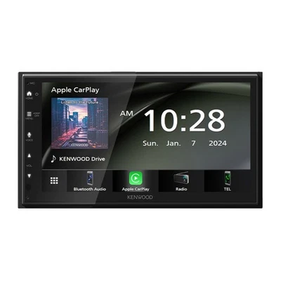 Kenwood DMX40S 6.8" 2 DIN Multimedia restaurado con Apple CarPlay y Android Auto Foto 1 de 4