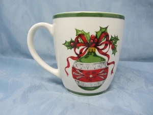 CHRISTOPHER RADKO Holiday Celebrations Christmas Ornament Mug 4" Coffee Tea Mug - Picture 1 of 6
