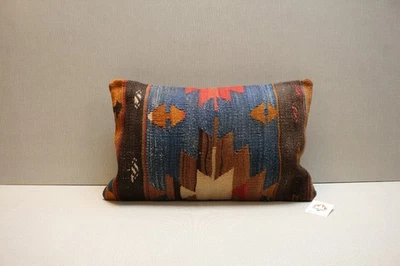 Home Design Vintage Turkish Rug Pillow Case, 12x36 inc Lumbar Pillow Case, Vinta - Image 1 of 4