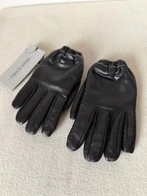 Our Legacy x Emporio Armani Moto 手套 - 中号 - 黑色皮革 - 全新 — 第 1/4 张图片