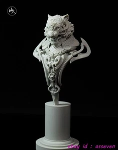 ToothFairyStudio Zhou Feng Shanren Tiger 7,9" GK grigio kit stampo in magazzino - Foto 1 di 4