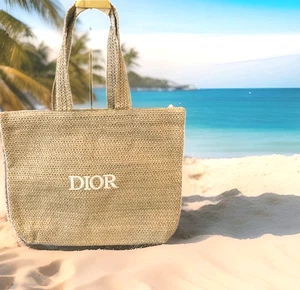Christian Dior Large Straw/Raffia Tote Bag GWP/VIP Gift Neu - Bild 1 von 5