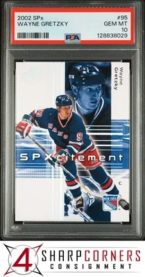 2002 SPx #95 WAYNE GRETZKY RANGERS HOF PSA 10 - Image 1 of 3