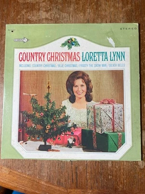 Loretta Lynn – Country Christmas LP Vinyl 1966 Stereo VG/G+ - Image 1 of 4