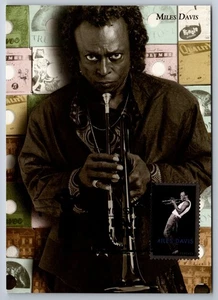 #4693 Miles Davis FDC Maxi Card - Picture 1 of 2