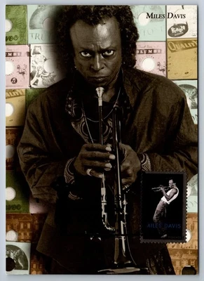 #4693 Miles Davis FDC Maxi Card - Image 1 of 2